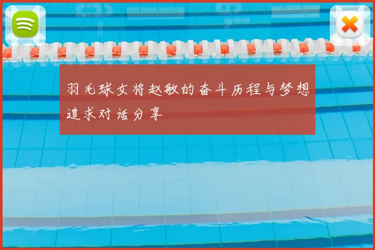 羽毛球女将赵敏的奋斗历程与梦想追求对话分享